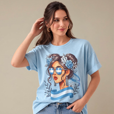 REMERA REINA CLASICA ARGENTINA WOMAN