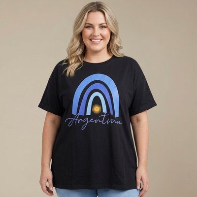 REMERA REINA PLUS ARCO IRIS ARGENTINA 
