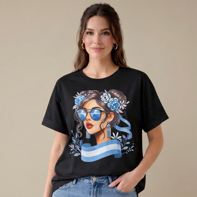 REMERA REINA CLASICA ARGENTINA WOMAN