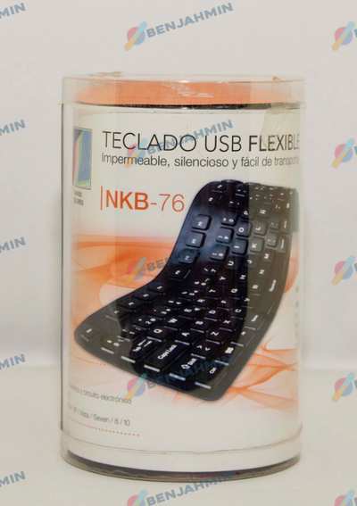 TECLADO NOGA FLEXIBLE USB NKB 76 NEGRO