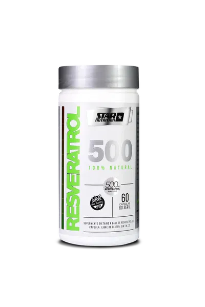 Resveratrol 500 60 Capsulas Star Nutrition Antioxidante Sabor Neutro