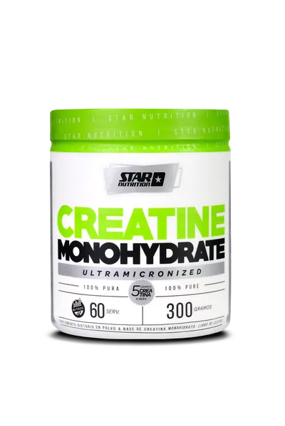 Suplemento En Polvo Star Nutrition Creatine Monohydrate 100% Pura Creatina En Pote De 300g