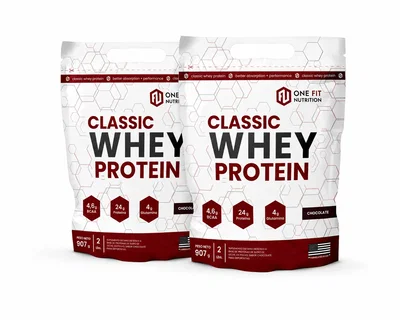ONE FIT 2 X Proteina Classic Whey Protein - 2 Lbs