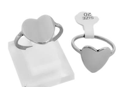 CAJA x36 CORAZONES CURVOS SE PUEDE GRABAR ANILLO