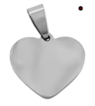 medalla corazon 2,5cm