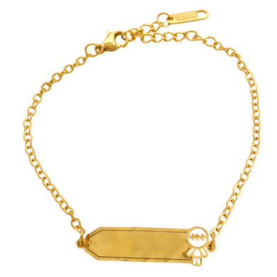 pulsera niño dorada