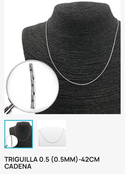 Pack x10 cadenas triguilla 42cm