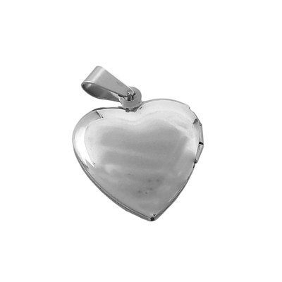 Relicario corazón liso