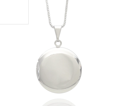 Relicario redondo liso