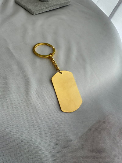 Llavero dorado 25x45 militar