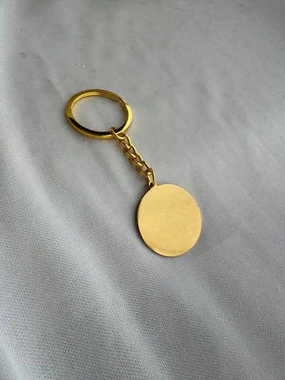 Llavero dorado 3CM 