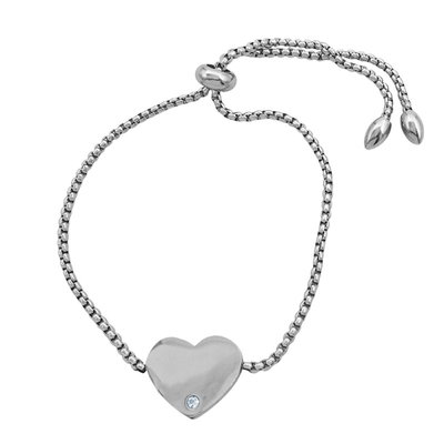 pulsera regulable corazon con strass