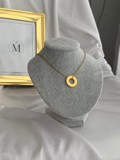 Medalla arandela dorada 20mm premium