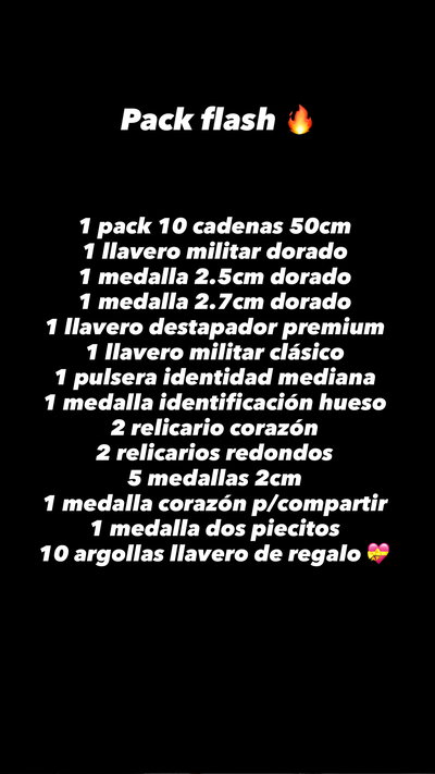 Pack flash 1