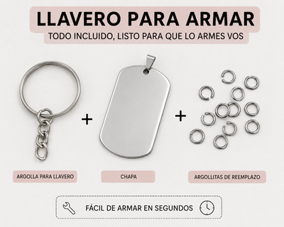 Pack 25 LLAVEROS PARA ARMAR