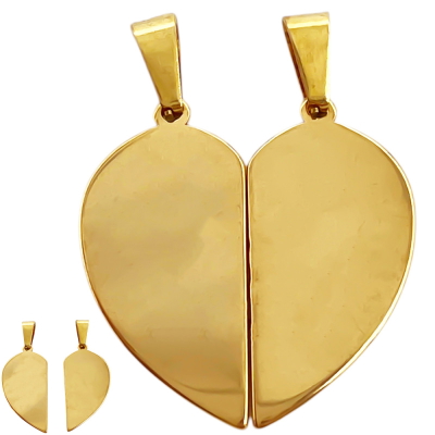 corazon p/compartir dorado premium