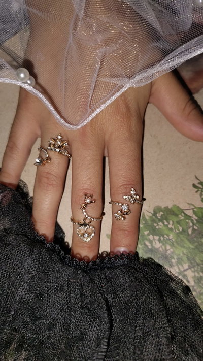 Anillos dorados regulables 