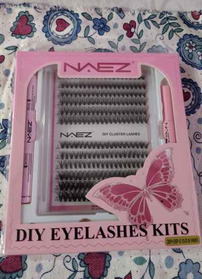 Kits de pestañas Naez + pegamento + pinza + removedor