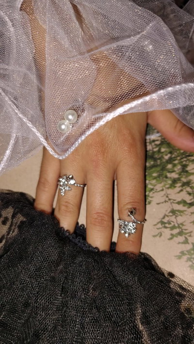 Anillos regulable plateado