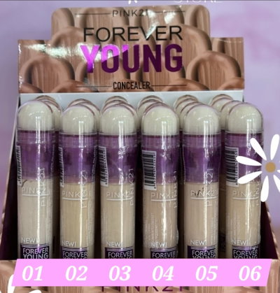 Correctores de ojeras con esponja - 6 tonos - Pink 21 forever young