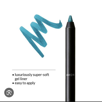 Delineador en gel avon turquesa