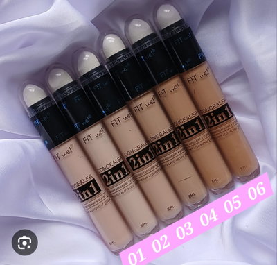 Correctores de ojeras con esponjita fit me 2 en 1 