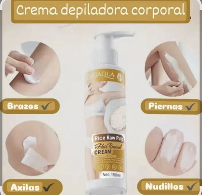 Crema Depilatoria Bioaqua de arroz