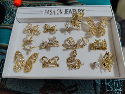 Anillos dorado acero  quirúrgico regulables