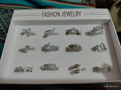 Anillos de acero quirúrgico regulables  Plateado y dorados! 