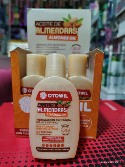 Nuevo ingreso  Aceite almendra  Hidratación profunda 60ml 