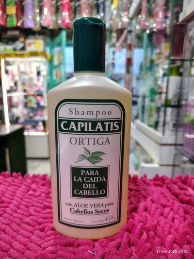 Shampoo Capilatis Ortiga con Aloe Vera para cabellos secos de 410 ml.