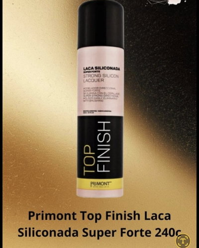 Laca siliconada de fijación fuerte Primont Top Finish de 240 cc.