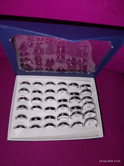 Alianzas de acero quirúrgico inoxidable bañado en plata