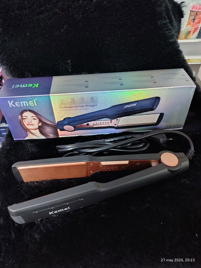 Planchita profesional DE CERÁMICA  dorada KEMEI