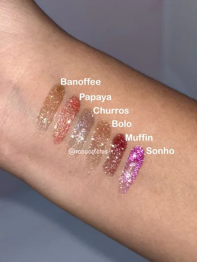 Gloss con glitter Melu Ruby rose