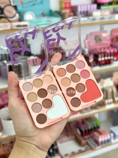 Paleta de sombras + iluminador o rubor - Rimera quince