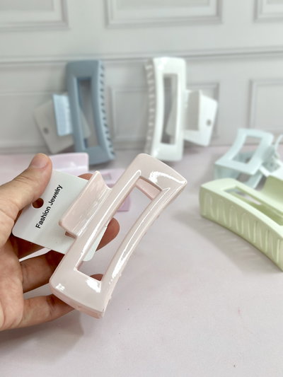 Broche rectangular pastel grande