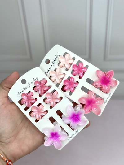 Pack broches hawaianos clasicos x6 un.