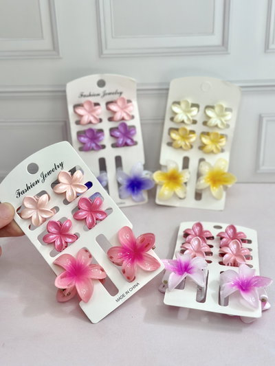 Pack broches hawaianos clasicos x6 un.