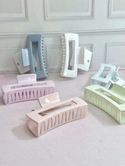 Broche rectangular pastel grande