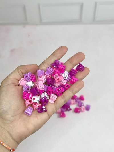 Broches mini colores x10 unidades