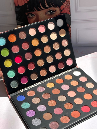 Paleta de sombras x70 colores - TEI