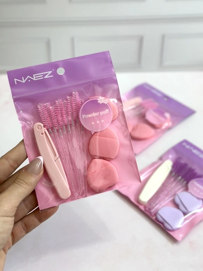 Kit esponja + cepillo para cejas + perfilador - NAEZ