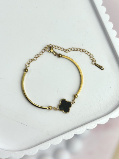 Pulsera acero dorado 03