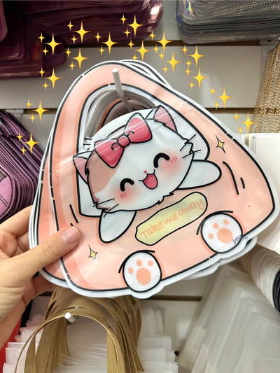 Bolsa kawaii gatito x5un- 20x20 cm