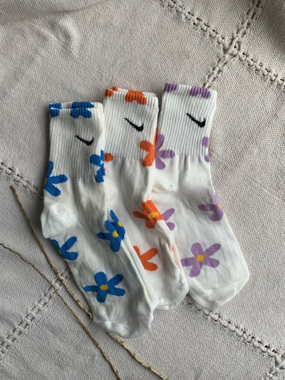 MEDIAS 3/4 NIKE FLORES