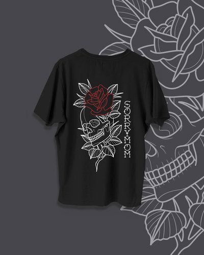 Remera Oversize ROSE Negra