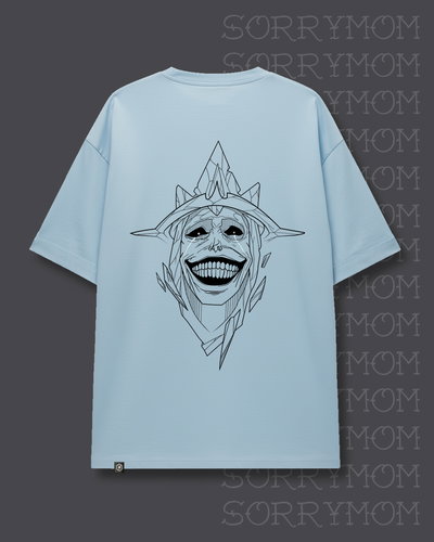 Remera Oversize Estatua de Dios Celeste