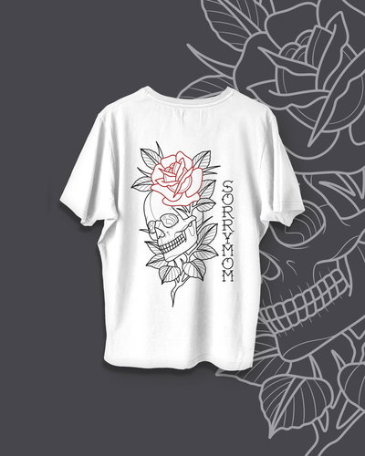 Remera Oversize ROSE Blanca