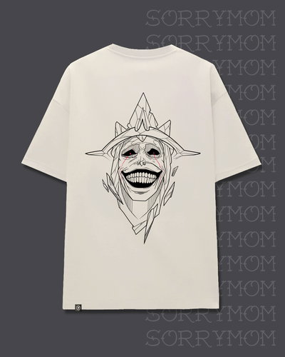 Remera Oversize Estatua de Dios Tiza